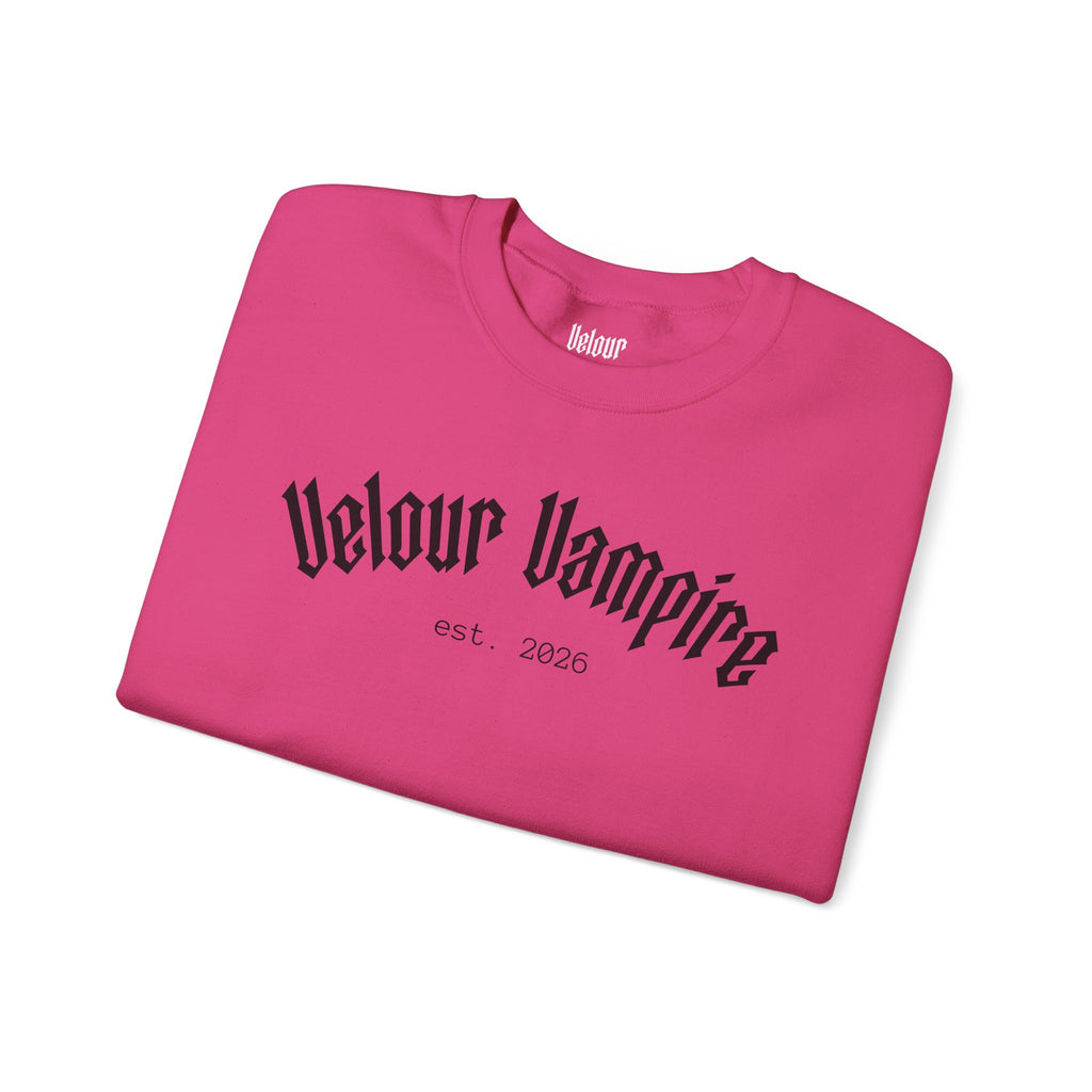 Velour Vampire Sweatshirt | crewneck casual pullover