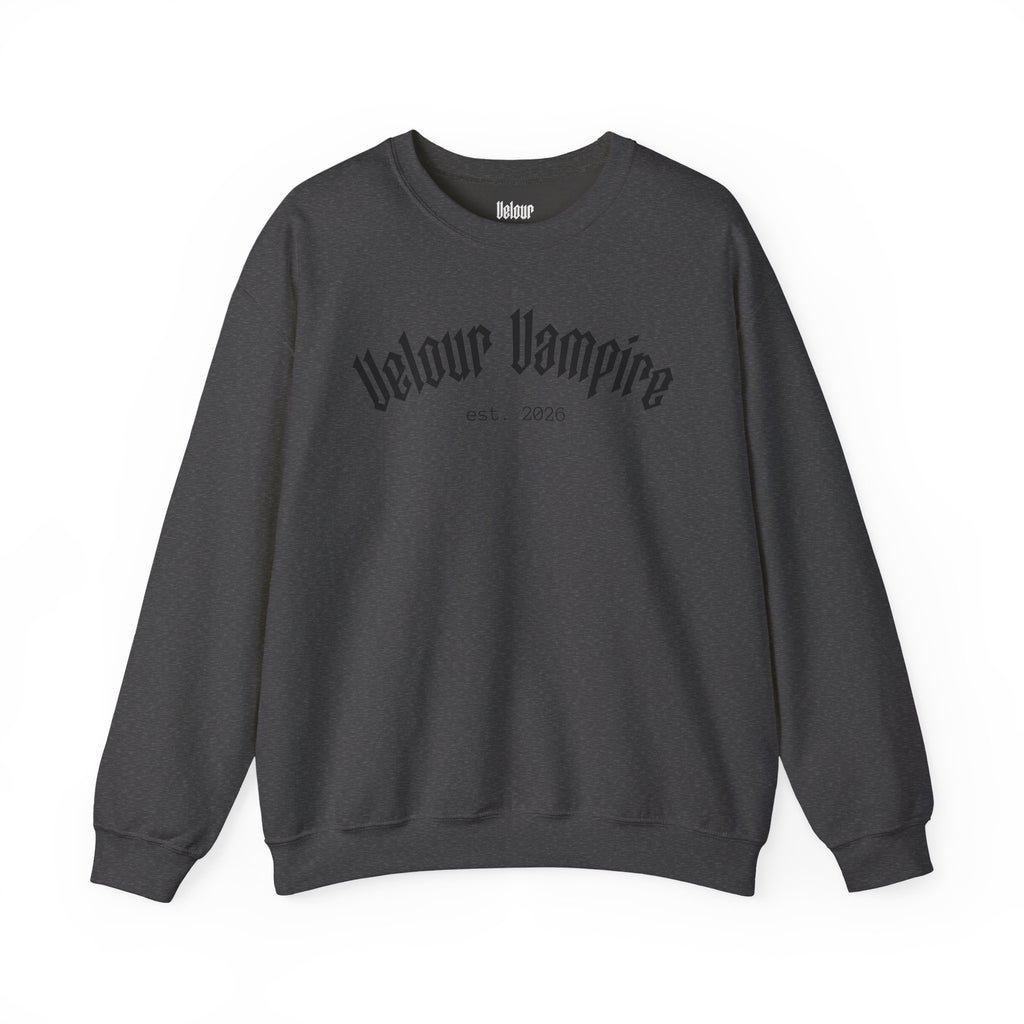 Velour Vampire Sweatshirt | crewneck casual pullover