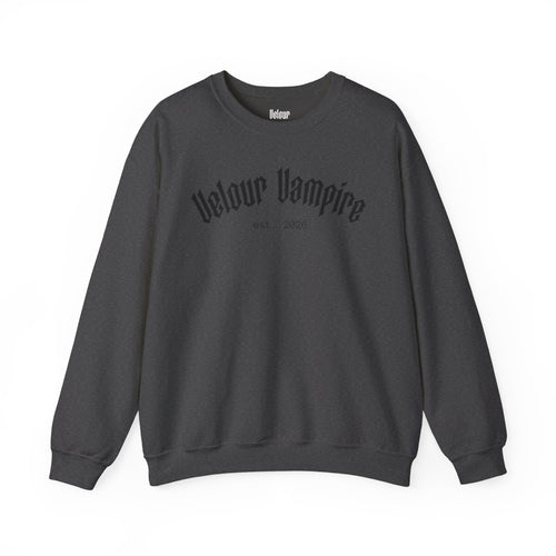 Velour Vampire Sweatshirt | crewneck casual pullover
