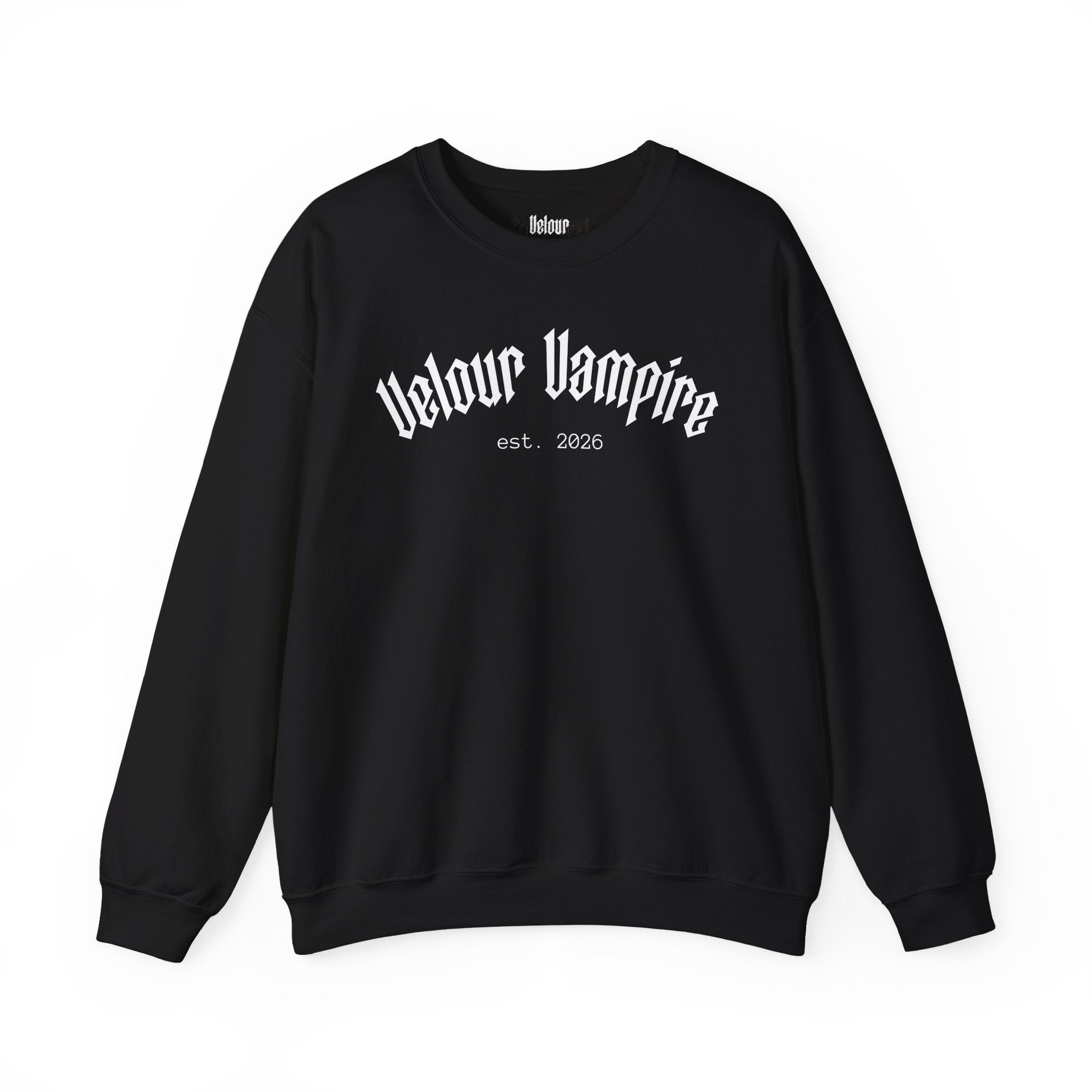 Velour Vampire Sweatshirt | crewneck casual pullover