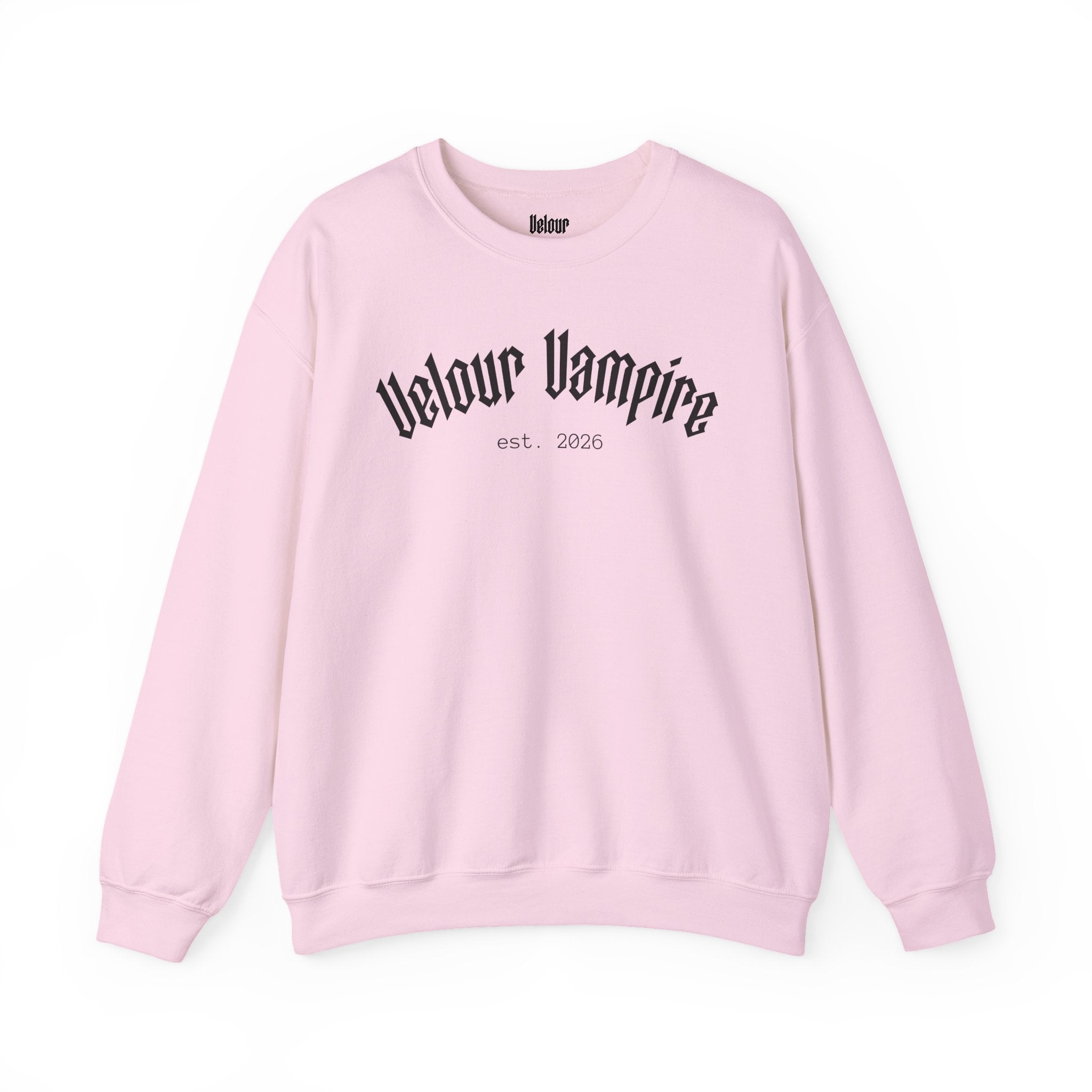 Velour Vampire Sweatshirt | crewneck casual pullover
