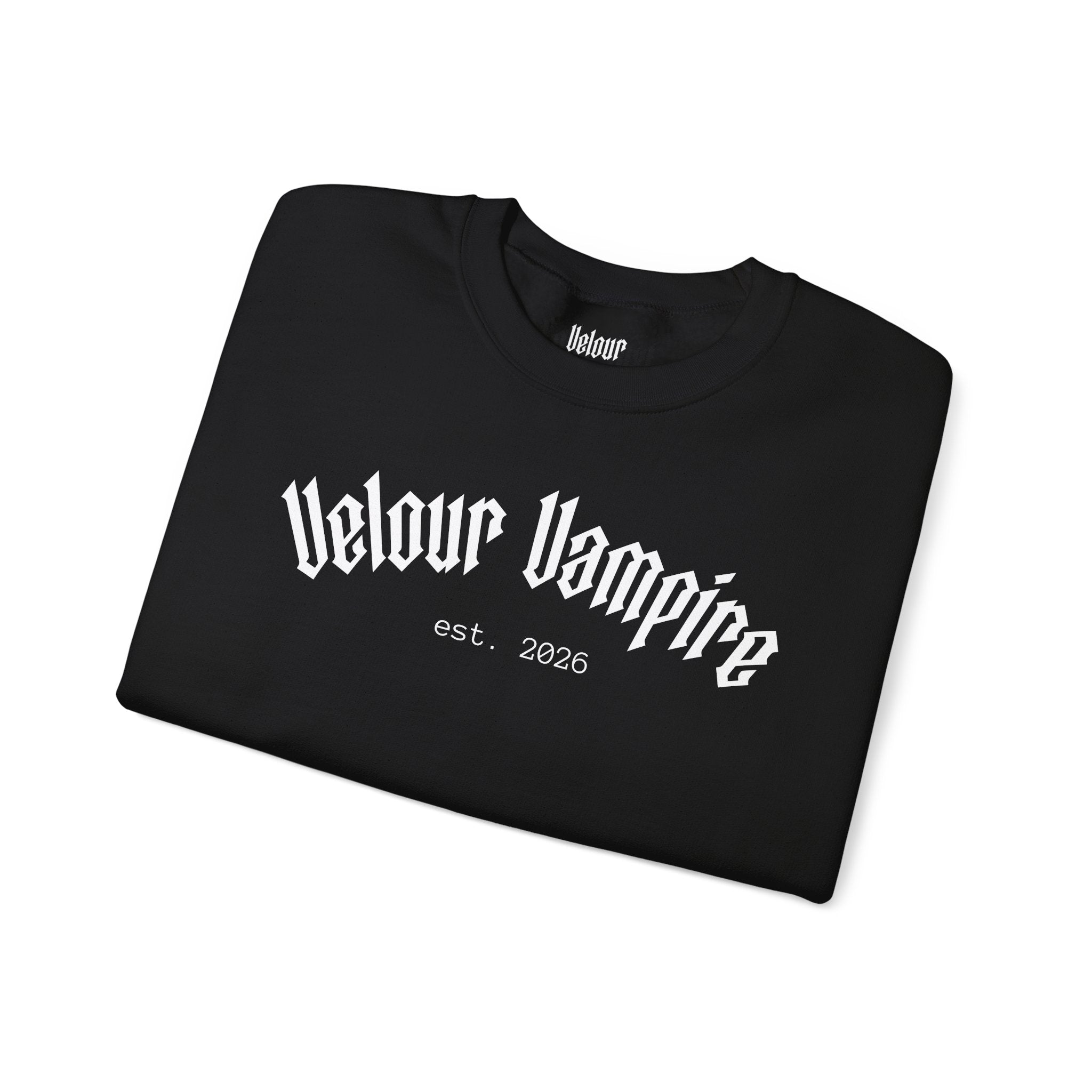 Velour Vampire Sweatshirt | crewneck casual pullover