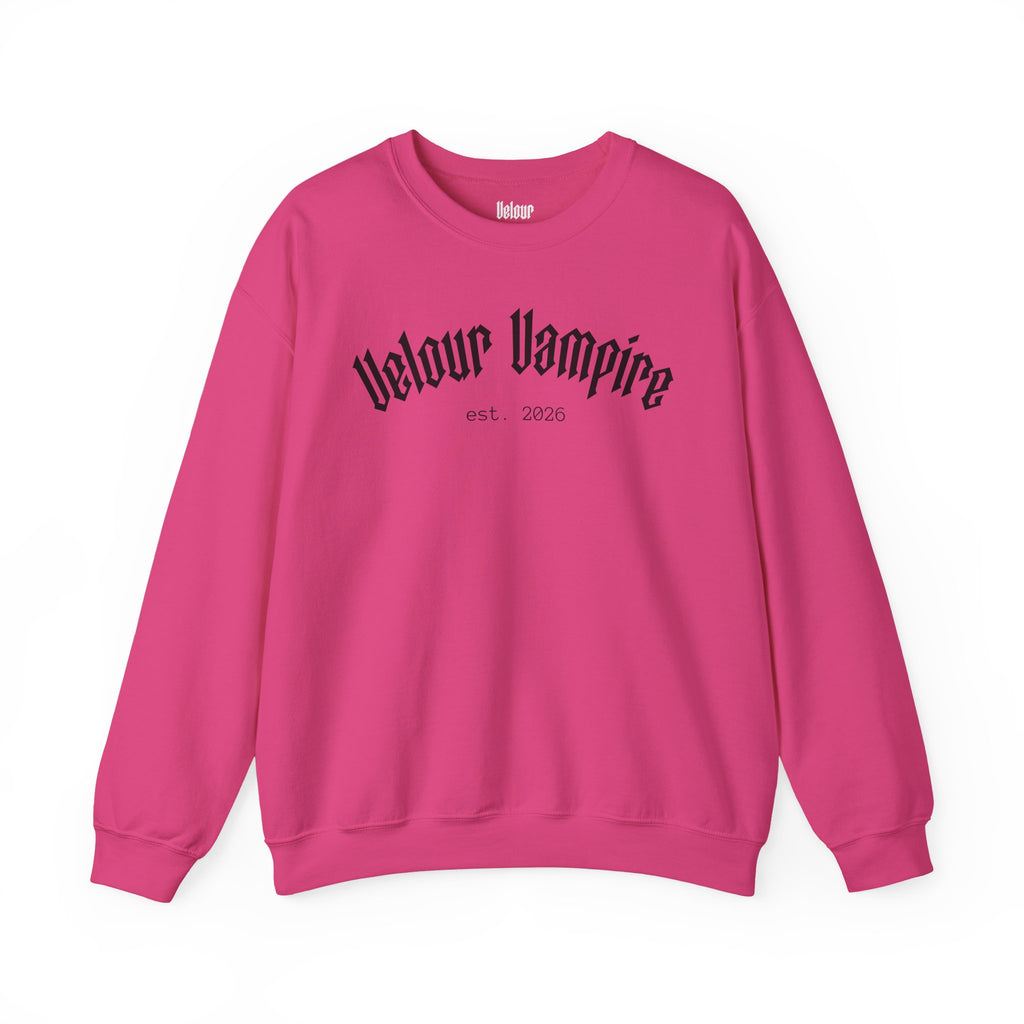 Velour Vampire Sweatshirt | crewneck casual pullover