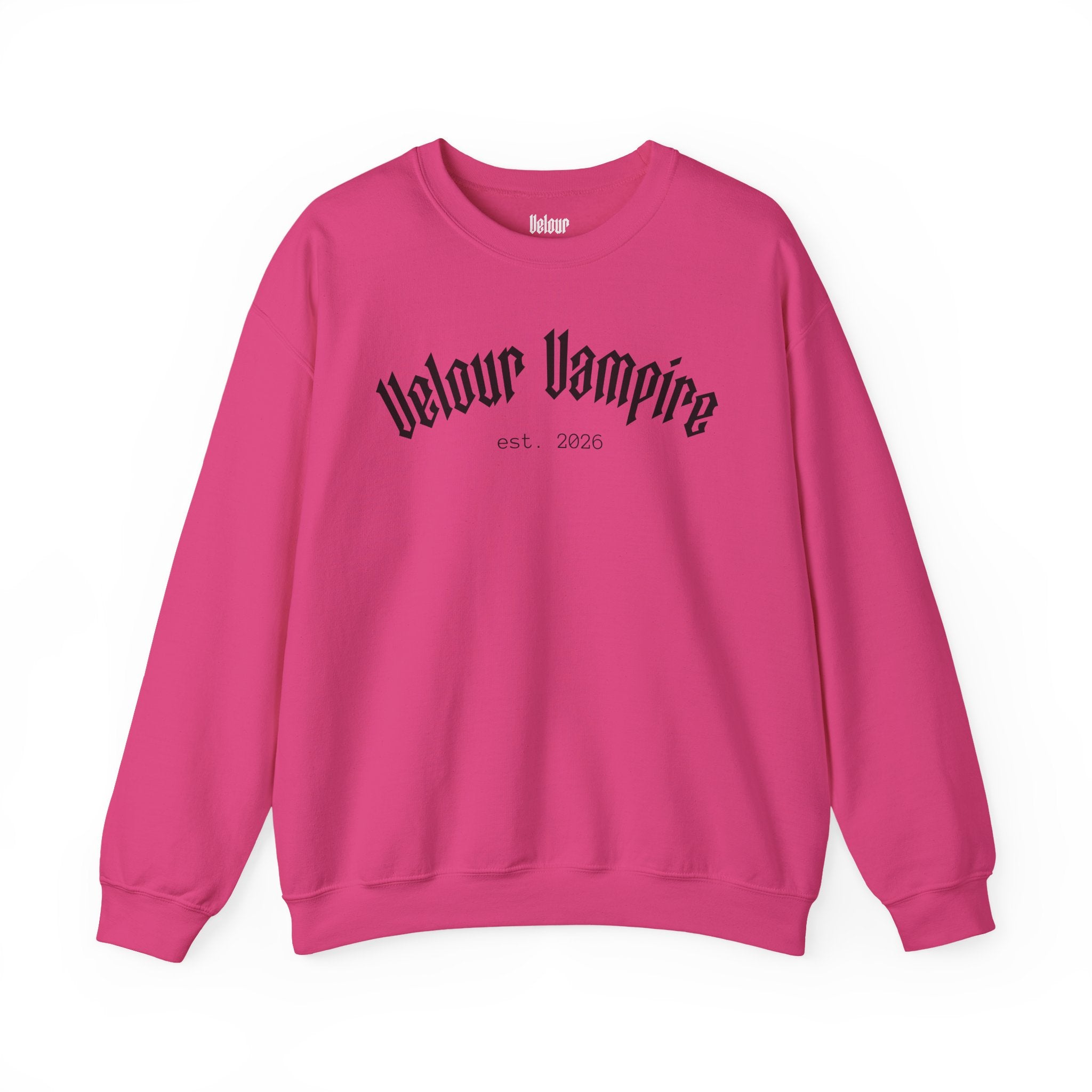 Velour Vampire Sweatshirt | crewneck casual pullover