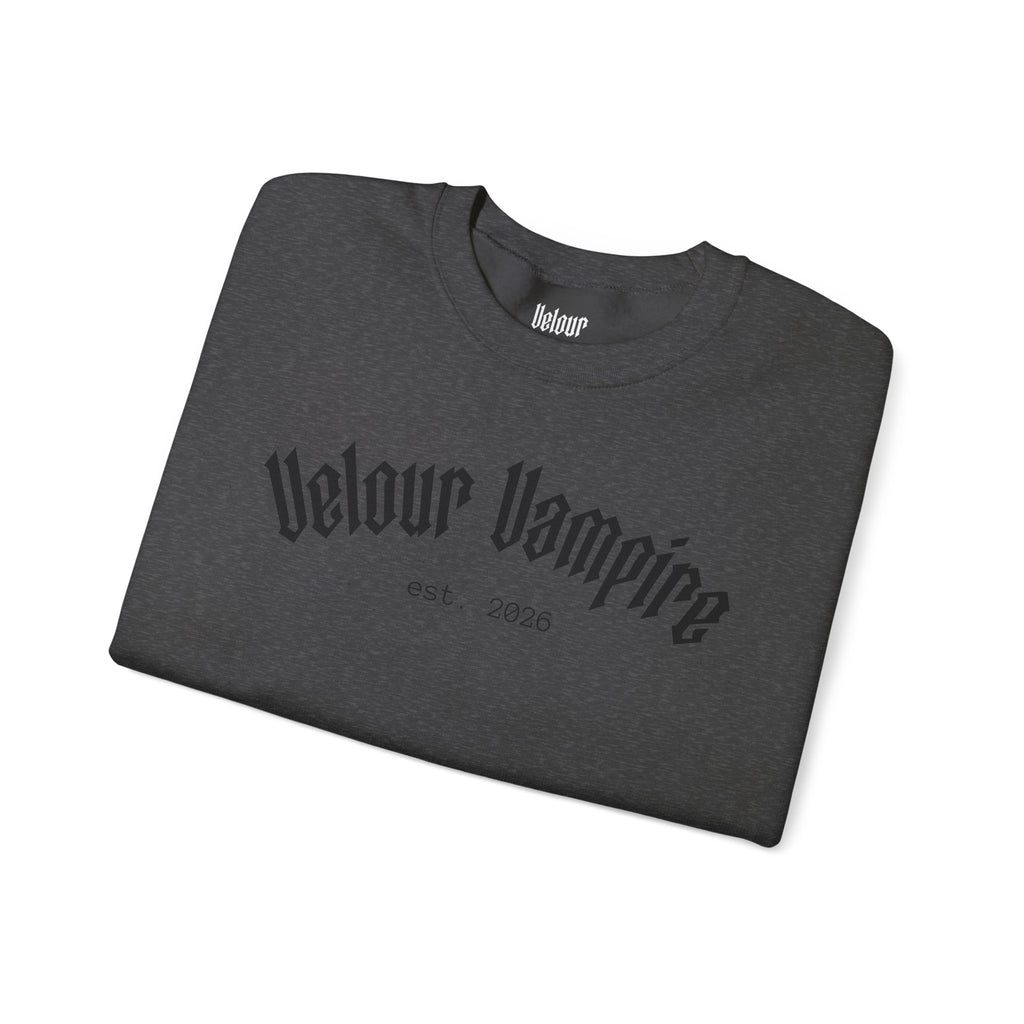 Velour Vampire Sweatshirt | crewneck casual pullover