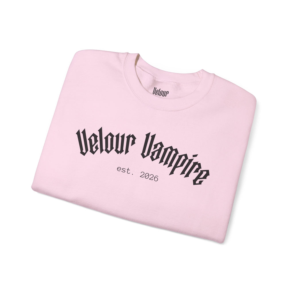 Velour Vampire Sweatshirt | crewneck casual pullover